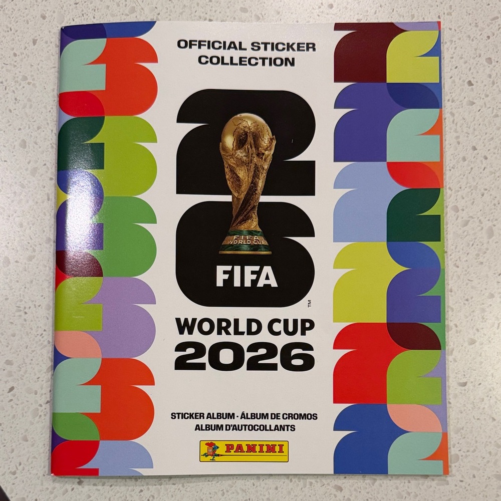 Panini World Cup 2026 Sticker Album - White with Multicolor Accents. New